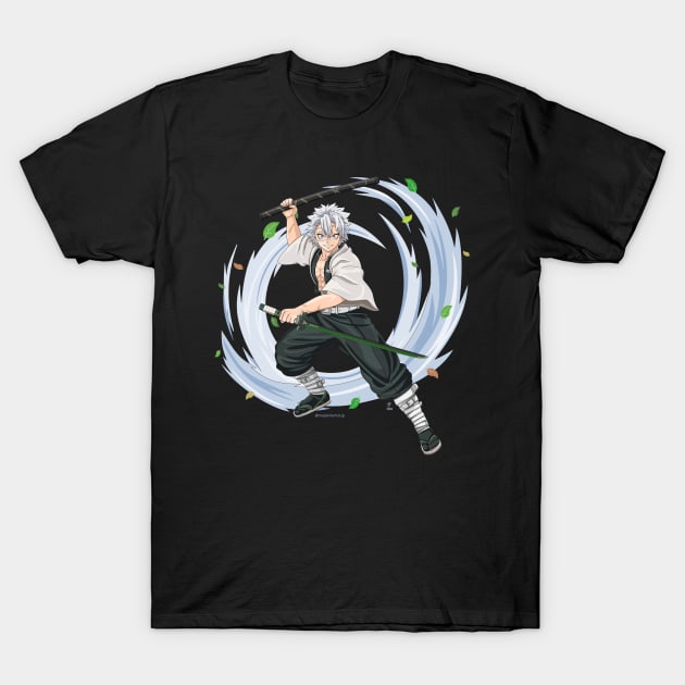 Wind Sword Master T-Shirt by Zapt Art